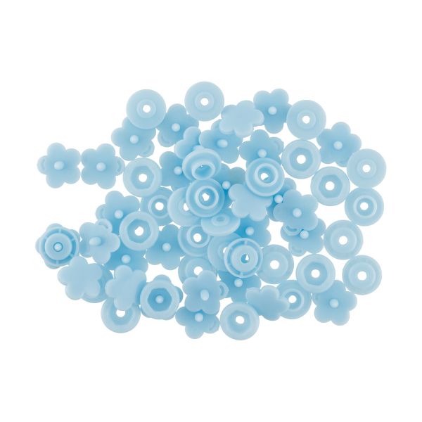 Кнопка рубашечная установочная пластик ⌀12 мм, 15 шт, 005 голубой, Micron POM-12 FL
