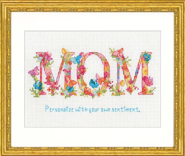 Набор для вышивания нитками Dimensions, Мама, 12.5х17.7 см