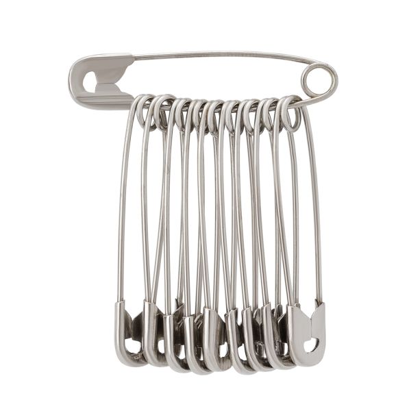 Булавки английские l=35 мм, никель, 100 шт, С-16