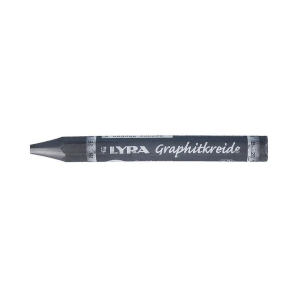 Мелки графитные Graphite нерастворимые в воде, заточенные 12 шт, 2B L5620102, Lyra L5620102
