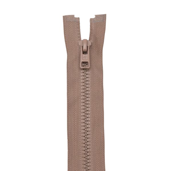 Молния трактор Arta Т6 (6 мм) 1 зам., разъем., 40 см, (2076), A008 т.бежевый, НОВЫЙ МАТОВЫЙ ЗАМОК, уп.5 штук