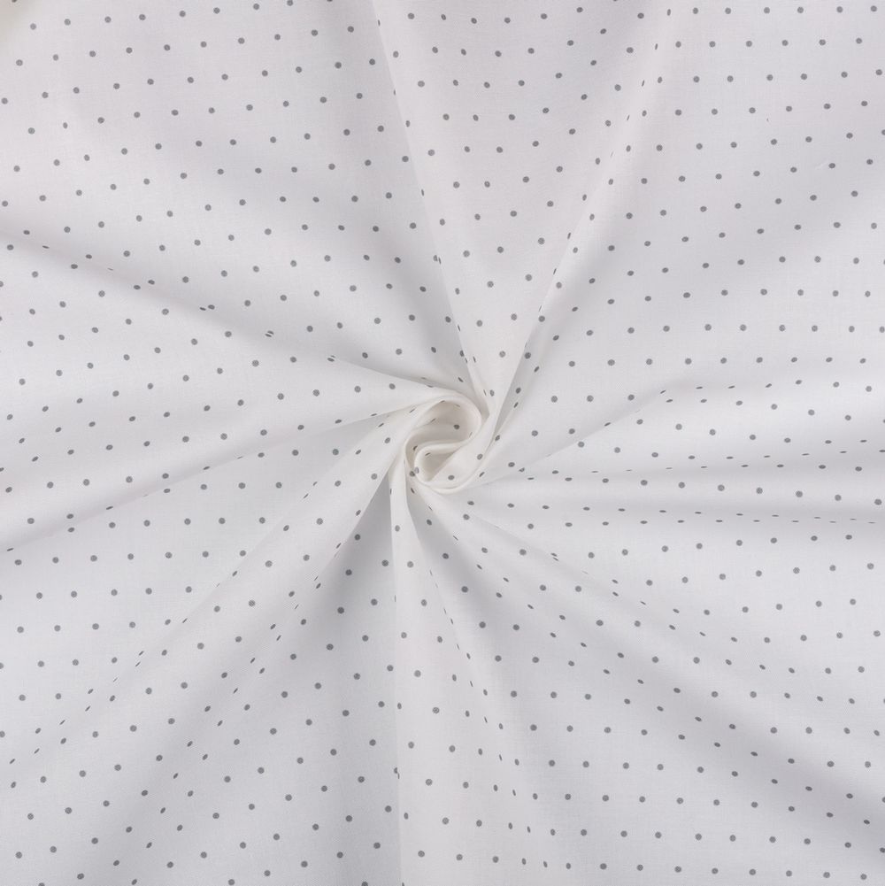 Ткань для пэчворка Peppy Бабушкин сундучок 100х112 см, 140±5 г/м², БС-53 горох белый