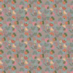 Ткань для пэчворка Peppy Лесные жители, рулон 112 см / 5 метров, ЛЖ-15 серый, Peppy