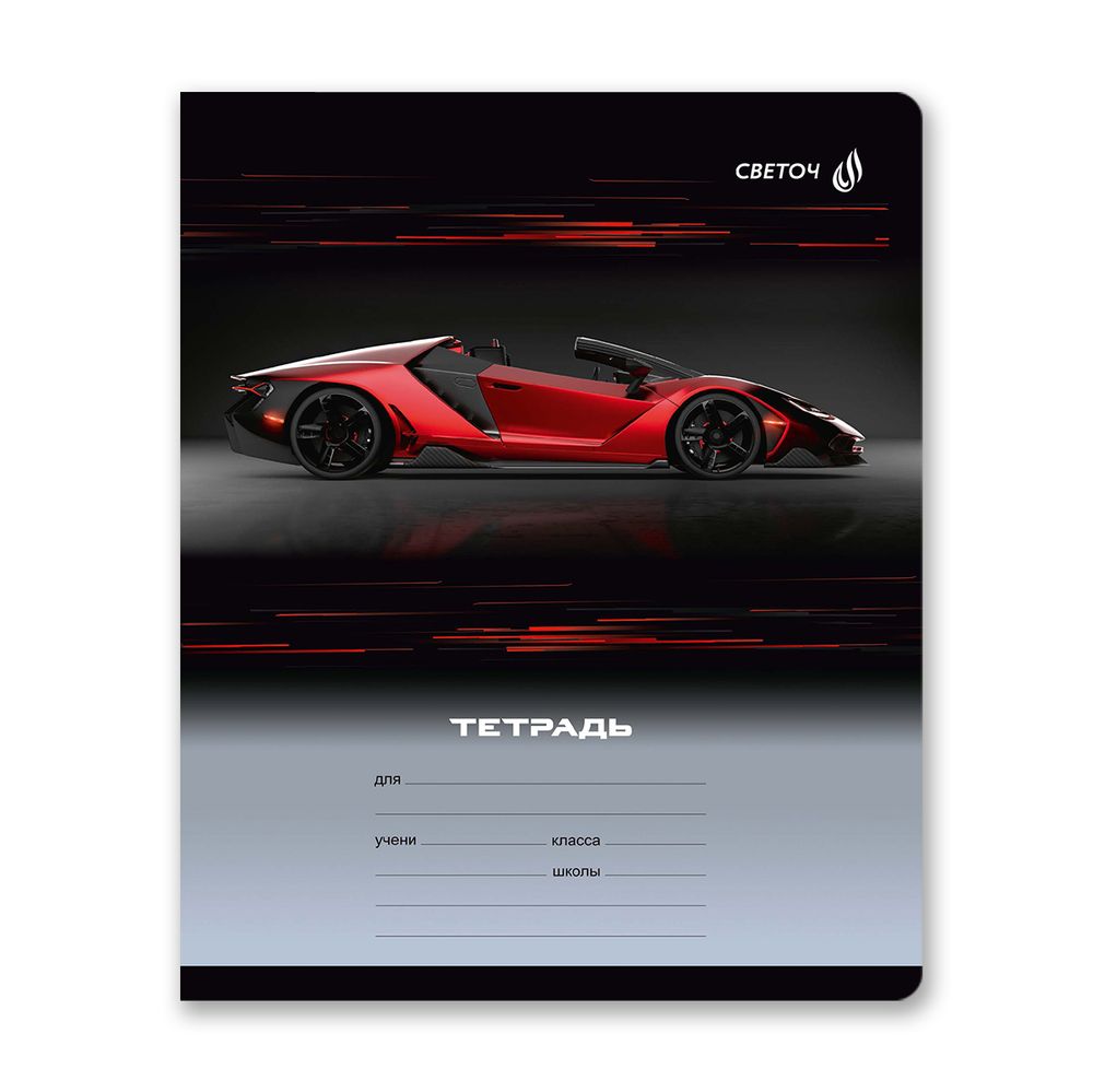 Тетрадь ученическая школьная A5+ 24 л. на скобе 65 г/м², белизна 100 %, 15 шт, клетка, 01116 Микс-Экстрим-хобби, Светоч Т72