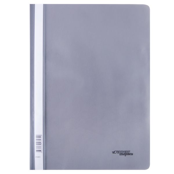 Папка-скоросшиватель A4 140/180 мкм волокно, 20 шт, серый NEW 214201, Expert Complete