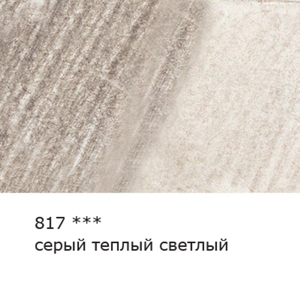 Карандаш акварельный художественный заточенный, 6 шт, 817 Серый теплый светлый (Warm gray light), Vista-Artista Gallery VGWP