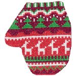 Набор для вышивания нитками Klart, Варежка с оленями, 7,5х8,5 см