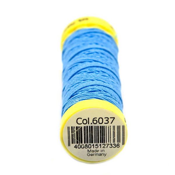 Нить-резинка Gutermann Elastic, 10м, 6037 джинсовый, 5кат