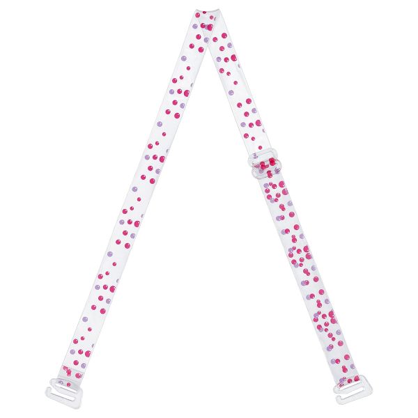 Бретели для бюстгальтера 10 мм, 10 пар, красный/фиолетовый, Gamma BR-1026