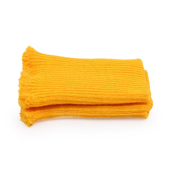 Манжеты трикотажные 6.5х9.5 см, 1 пара, тонкие, 836 желтый