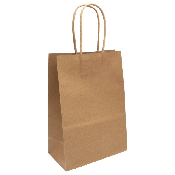 Подарочный пакет Крафт 15х21х8см, 12 шт