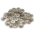 Кнопка пришивная металл ⌀21.0 мм, (никель), 20 шт