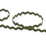 Тесьма отделочная Зигзаг 5 мм, 30 м, 015 т.оливковый, Gamma JZ-5