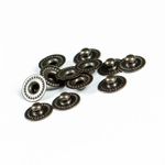 Часть кнопки Альфа (S-образная) ⌀11 мм (C-часть), 5/12 пруж. латунь, 100 шт, S090507, BIG