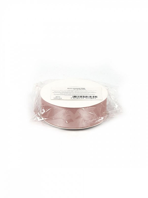 Лента атласная 1-сторонняя 25.0 мм / 22.5±1 метра, 4814 бежевый, Magic4Hobby