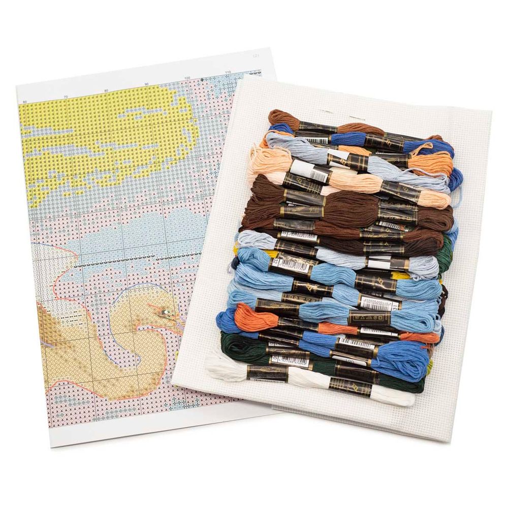 Набор для вышивания нитками Hobby&Pro, Уютное гнездышко 37х28см