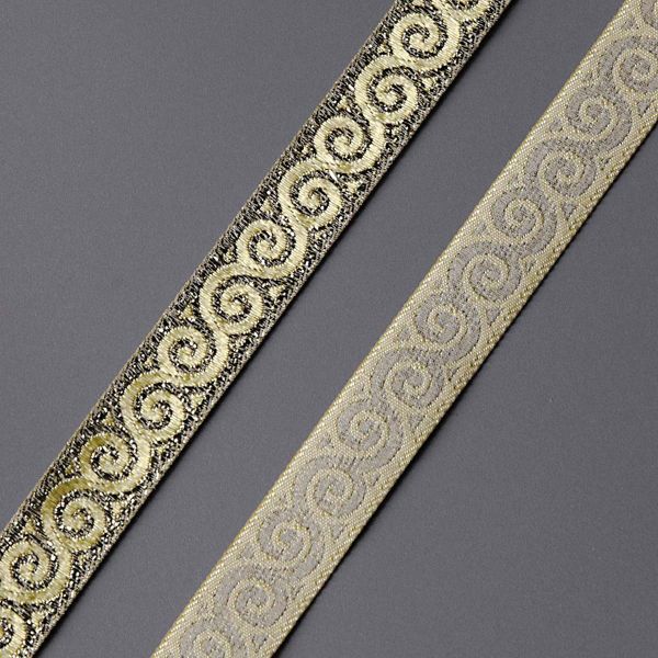 Тесьма металлизированная Спираль 16мм / 10м (золото), 16061