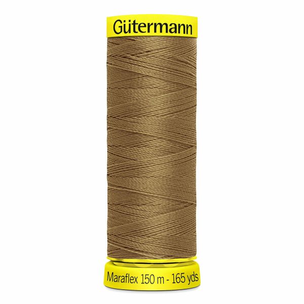 Нитки для трикотажа Gutermann Maraflex, 150м, 887 бежево-горчичный, 5 катушек