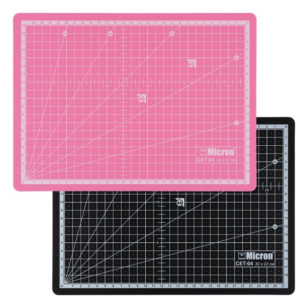 Коврик (мат) для резки двусторонний 30х22 см, п/п термоэластопласт, CET-04, Micron