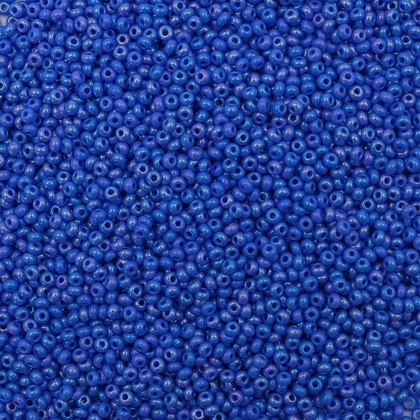 Бисер Preciosa непрозрачный с радужным покрытием 10/0 (2.3 мм), круг.отв., 50 г, (34040)