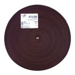 Стропа (ременная лента) 25 мм / 50 метров, толщ. 0.5 мм, [15.5 г/пог.м], 100% п/э, 007 коричневый, S090385