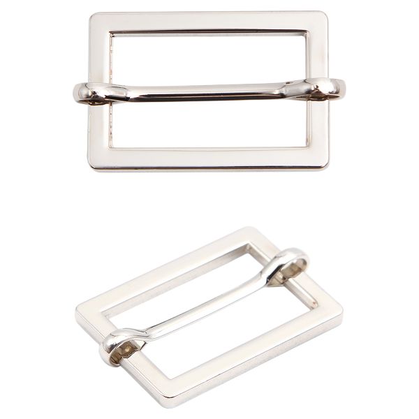 Рамка регулировочная металл литая с подвижной планкой 30 мм /37х25 мм, ⌀3.5 мм/, никель, 4 шт