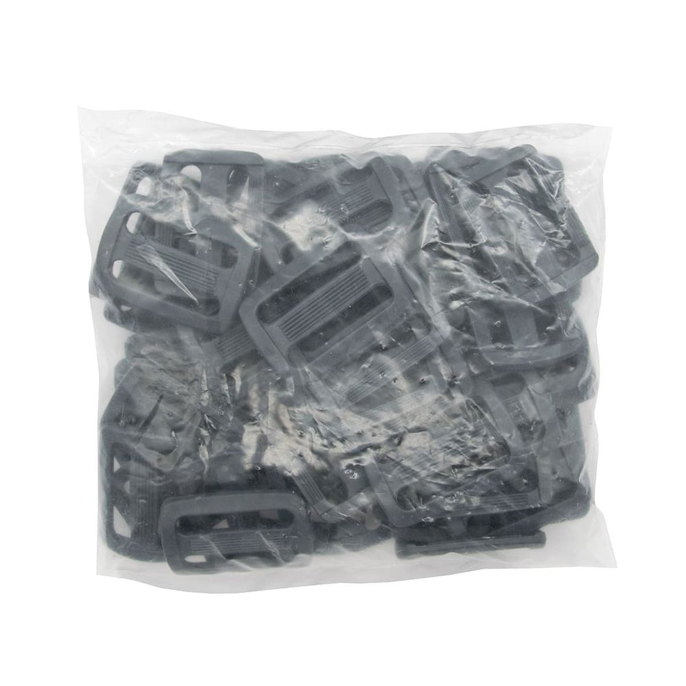 Пряжка, ПА, цветная, 30 мм (с156 т.серый), 50 шт