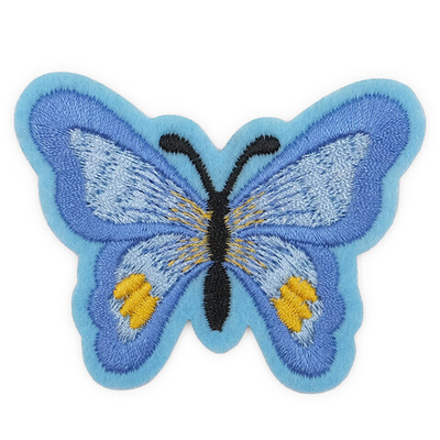 Термоаппликация Бабочка, 5.4х7см, Hobby&Pro (голубой)