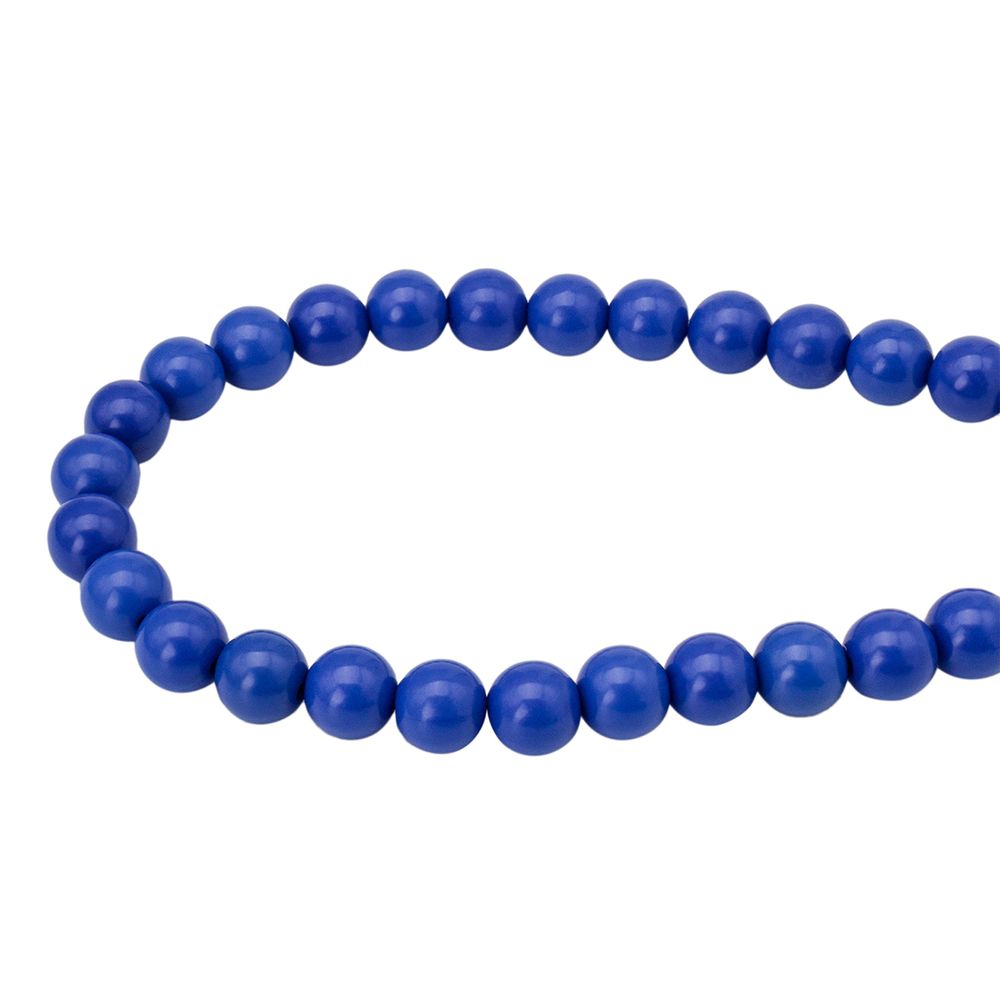 Бусины пластик ⌀10 мм, 50 г, микс цвета, круглые, Astra&Craft (632 синий), 1AL121-3