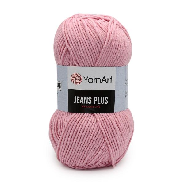 Пряжа YarnArt (ЯрнАрт) Jeans Plus / уп.5 мот. по 100 г, 160м, 36 розовый