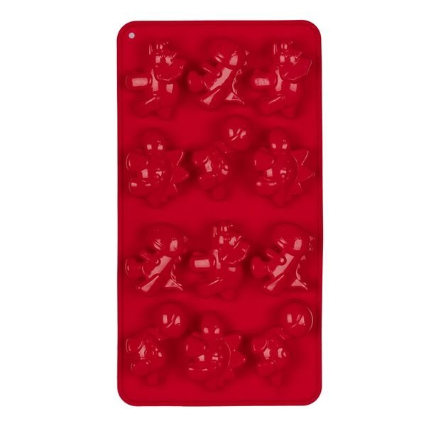 Форма силиконовая для конфет 10х19.9х1.7 см, №01 Динозавры -12 ячеек (19.9х10х1.8 см), S-Chief SPC-0128