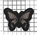 Термоаппликация Бабочка, 5.4х7см, Hobby&Pro (черный)