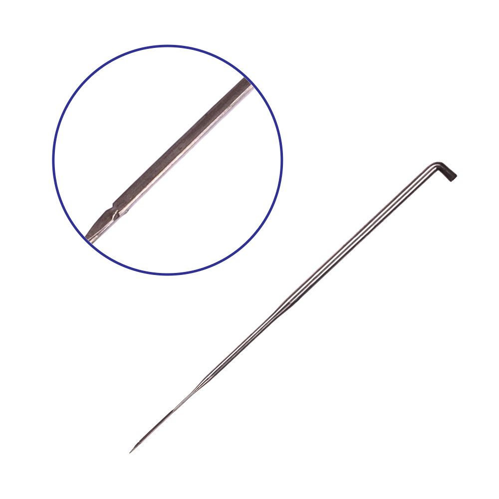 Иглы ручные для валяния (фелтинга) 38 средние, тип корона, 5 шт, Gamma FN-008