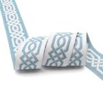 Лента (тесьма) жаккардовая 35.0 мм / 10±0.5 метров, бордюр Кельтский орнамент 35272 V5 джинс