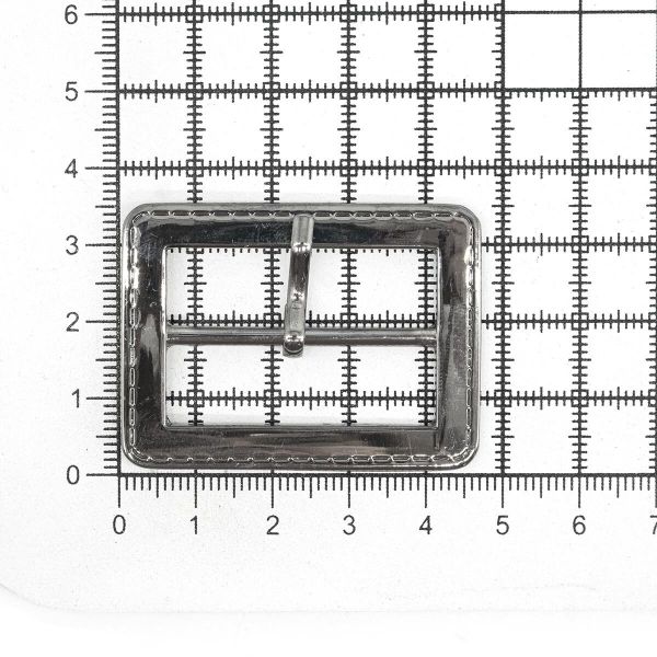 Пряжка ременная металл 35.0 мм, чер/никель, 10 шт, BIG