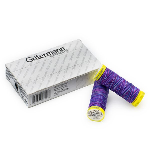 Нитки отделочные Gutermann Deco Stitch 70, multicolor, 70м, 9944, 5 катушек