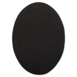 Термозаплатка Овал 14х10 см, ZAP, №08 вельвет черный, Gamma ZAP