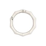 Карабин металл кольцо ⌀32 мм, декоративный, серебро (никель), MB_2231, 6 шт