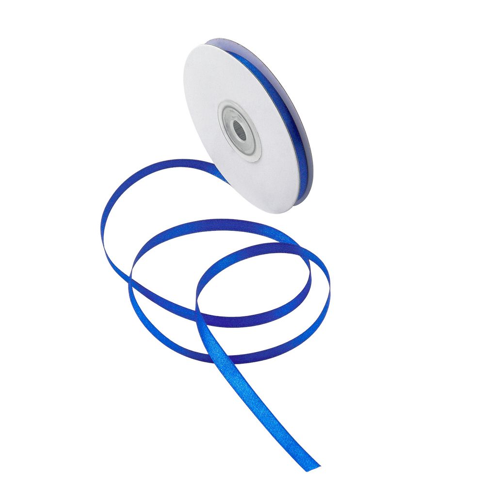 Лента атласная 2-сторонняя 6.0 мм / 22.86±1 метров, C1181 синий, 6102-0008, Globus