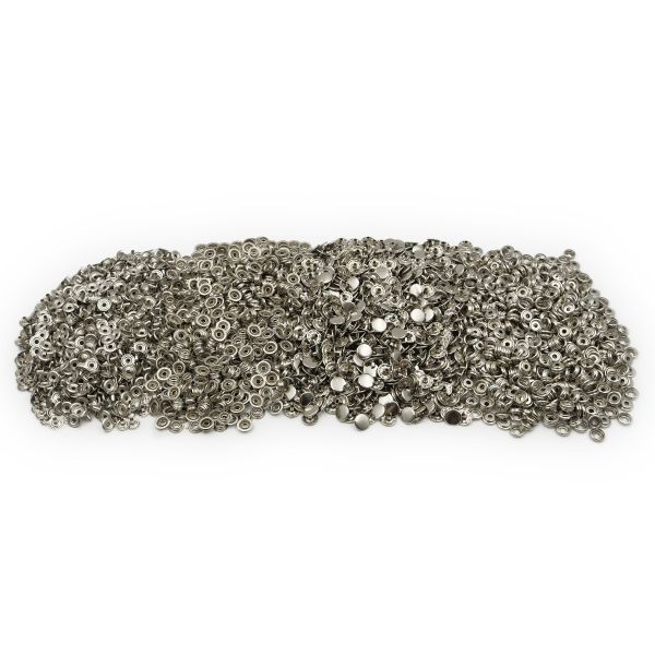 Кнопка Дельта (O-образная) ⌀15.0 мм, ≈720 шт, №61, МЕТАЛЛ, никель, NEW STAR