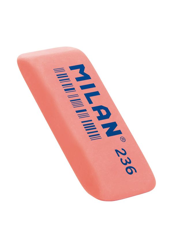 Ластик 236 скошенный 5.6х1.9х0.9 см, см, 36 шт, ассорти CPM236, Milan