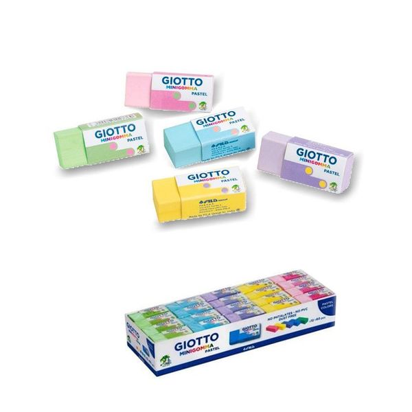 Ластик пастельные цвета 60 шт, Giotto F241600