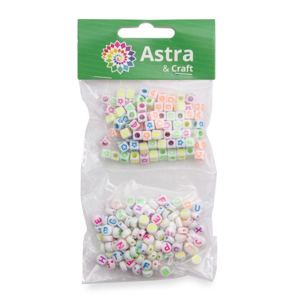 Бусины пластик набор Ассорти 1, 2х20гр Astra&Craft, CN2038-6585