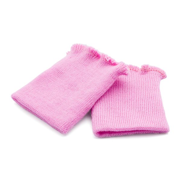 Манжеты трикотажные 8.0х9.5 см, 1 пара, средней плотности 14 кл, 1х1, В-21 миндаль, розовый