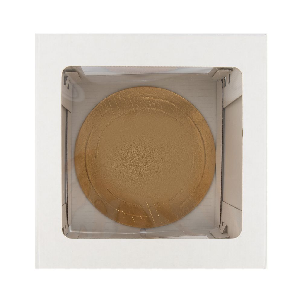 Кондитерская коробка для торта С 3 ОКНАМИ + подложка, 26.5х26.5х29 см, S-Chief, BFC-044