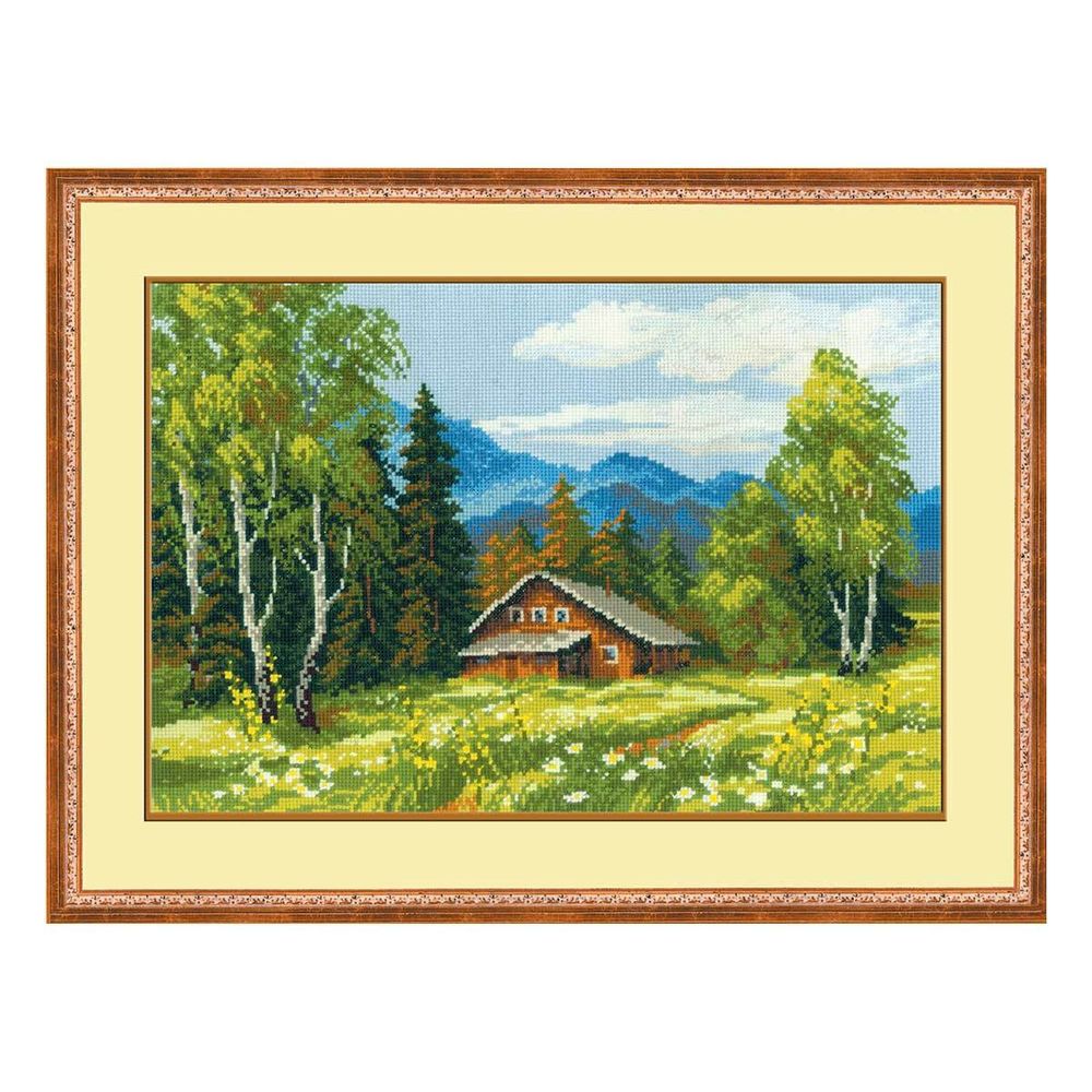 Набор для вышивания нитками Риолис, Шале, 38х26 см