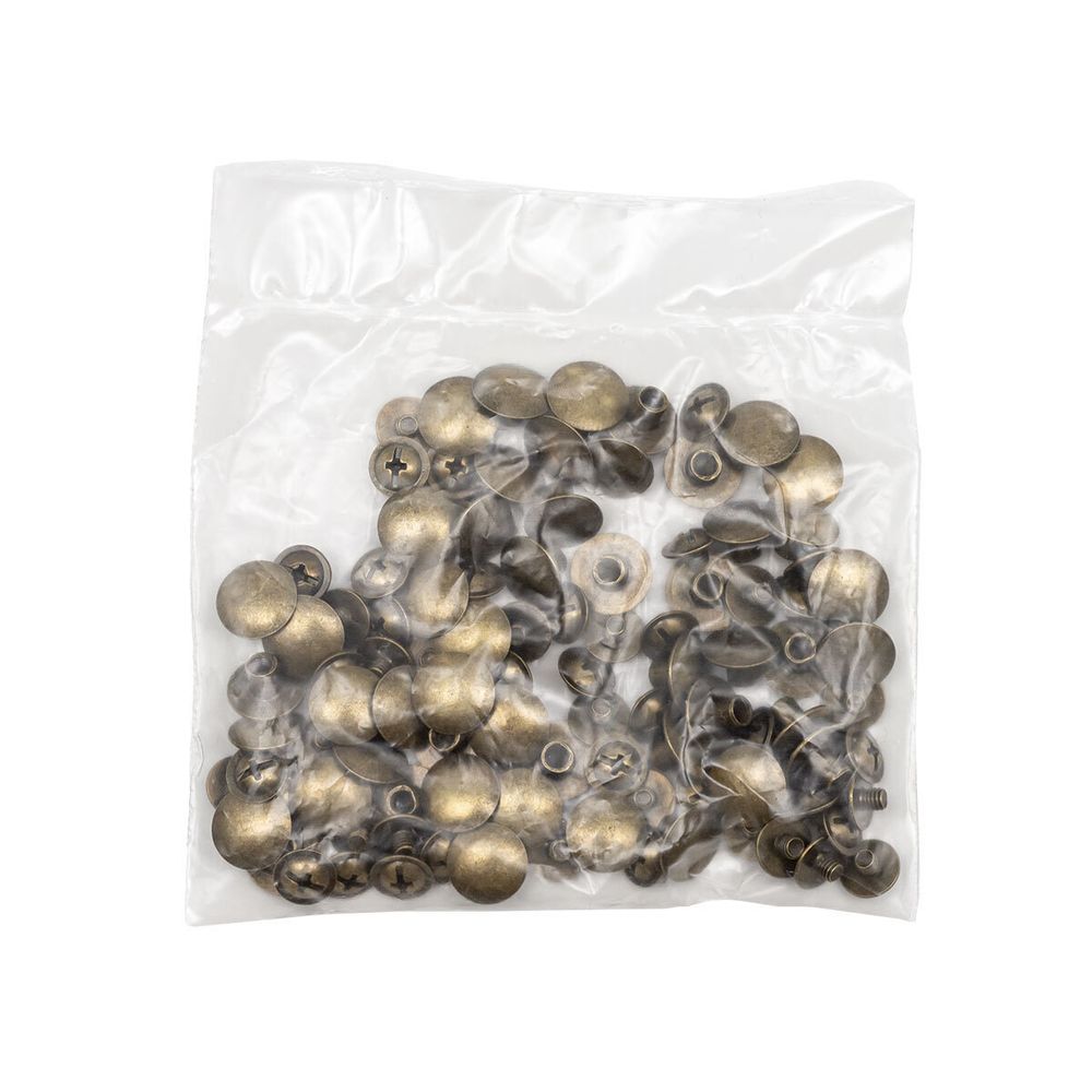 Винт кобурный металл ⌀9 мм, h4 мм, латунь, 50 шт