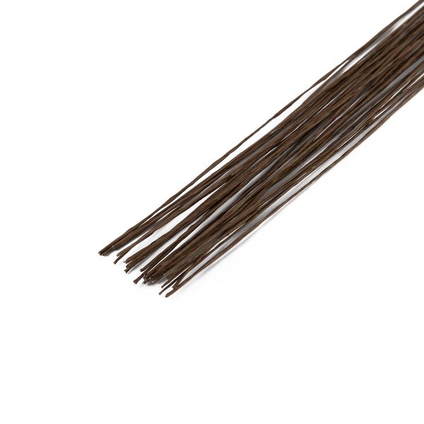 Проволока флористическая в оплетке ⌀0.3 мм, 5х30 шт, 40 см, 03 коричневый, Blumentag FIW-0.3
