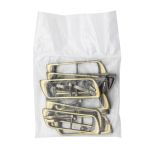 Пряжка ременная металл 15 мм, 10 шт, тертая бронза