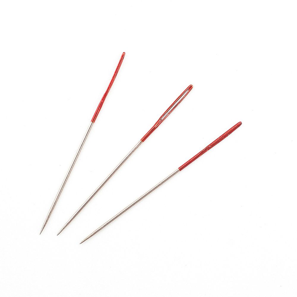 Иглы ручные для синели, глади с цветным ушком, №26,6 шт, Pony